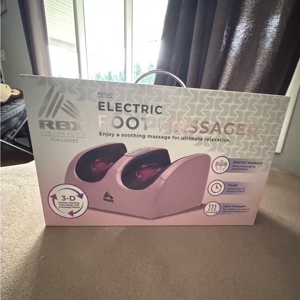 RBX Leg and Foot Massager in Pink and Black